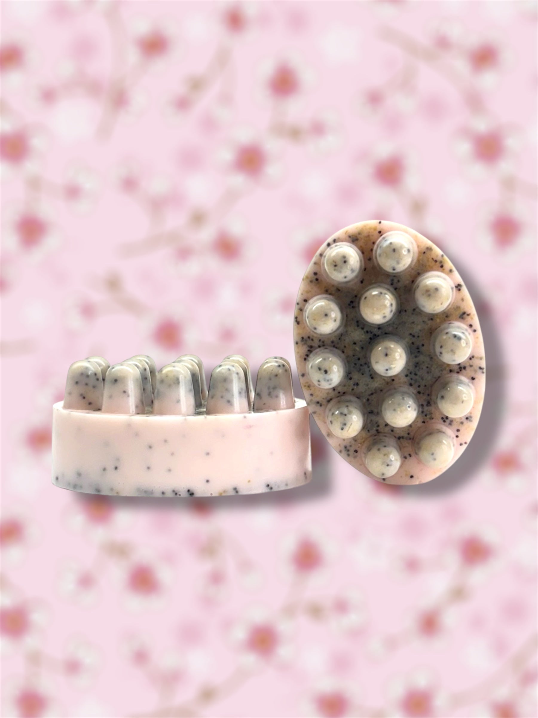 Cherry Blossom Poppy Seed Oatmeal Massage Soap