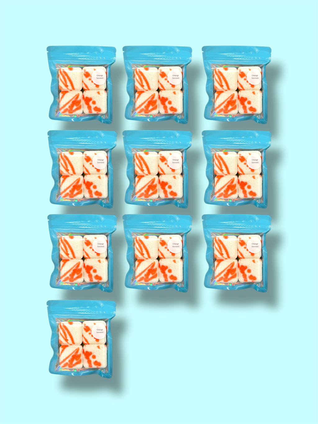 Orange Shower Steamer Pack 10 units