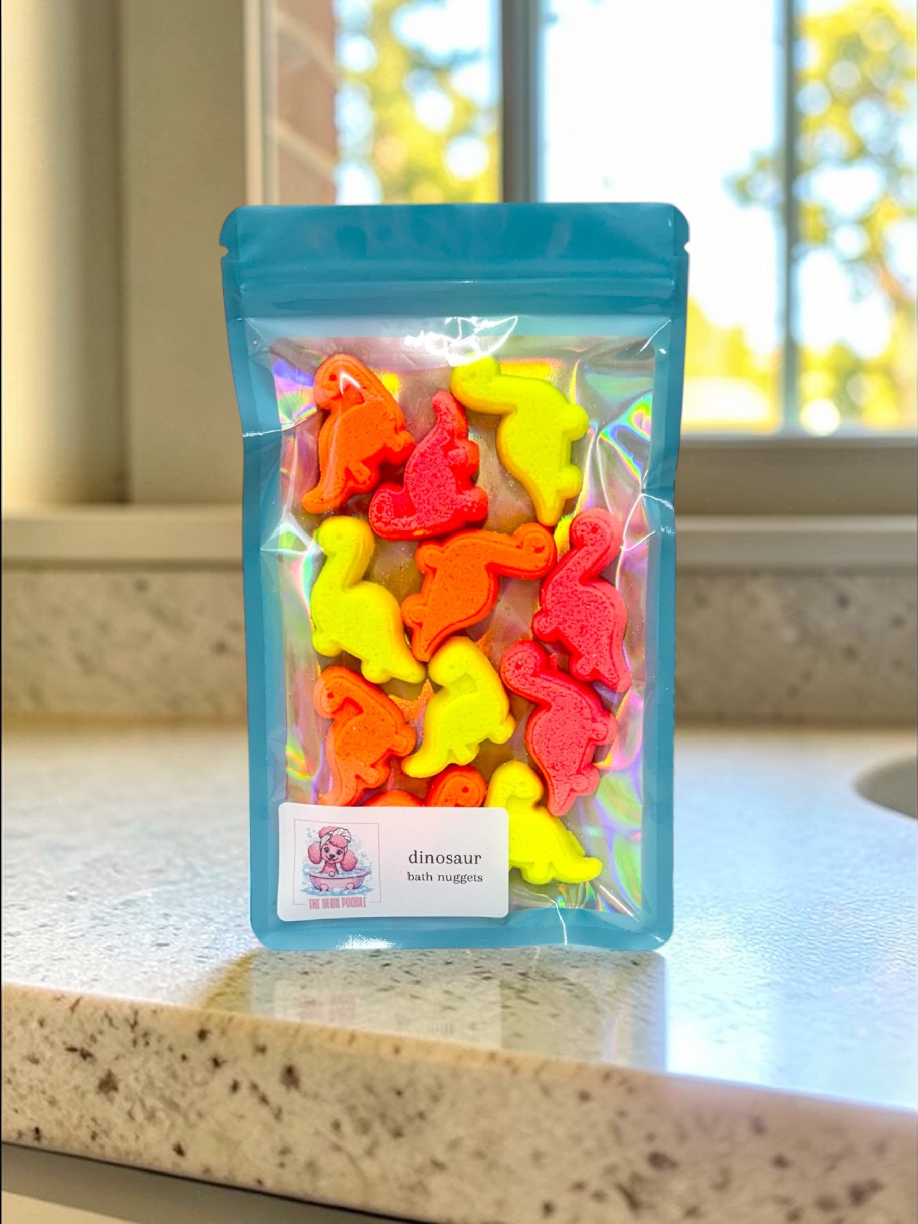 Orange Dinosaur Bath Nuggets
