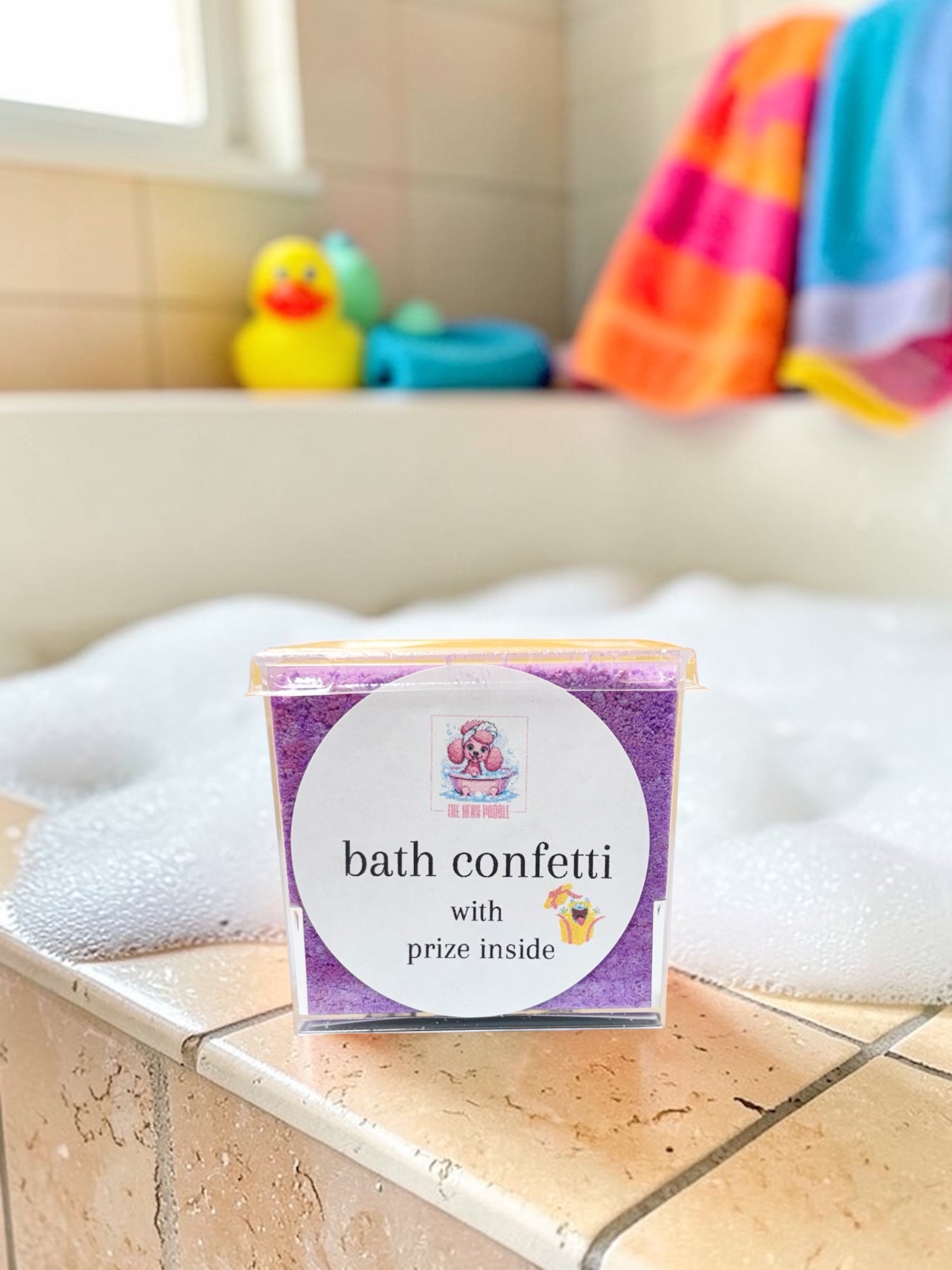 Purple Bath Confetti *toy inside*